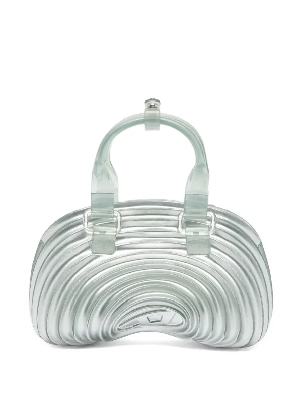 Diesel x Melissa Quantum Dome Handbag In Melflex® | Silver | FARFETCH