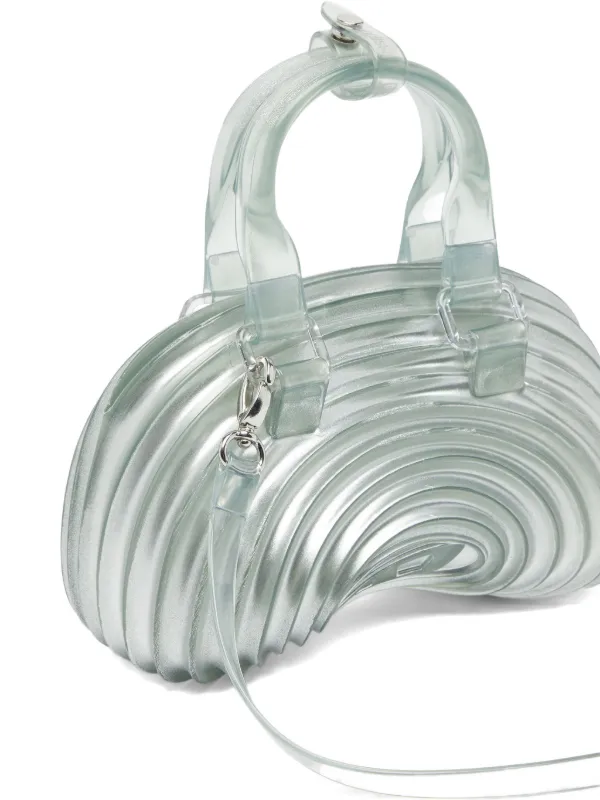 Diesel x Melissa Quantum Dome Handbag In Melflex® | Silver | FARFETCH