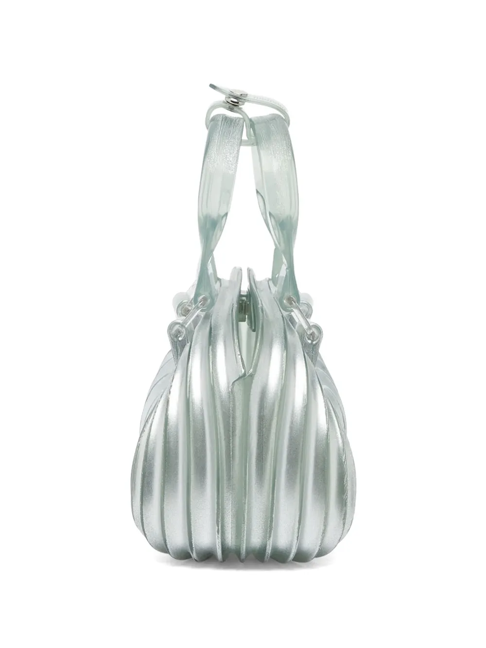 Diesel x Melissa Quantum Dome handtas in Melflex Zilver