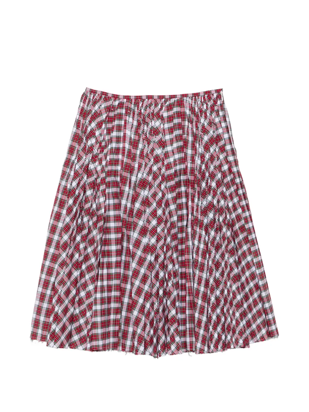 Nº21 check pleated skirt - Rosso