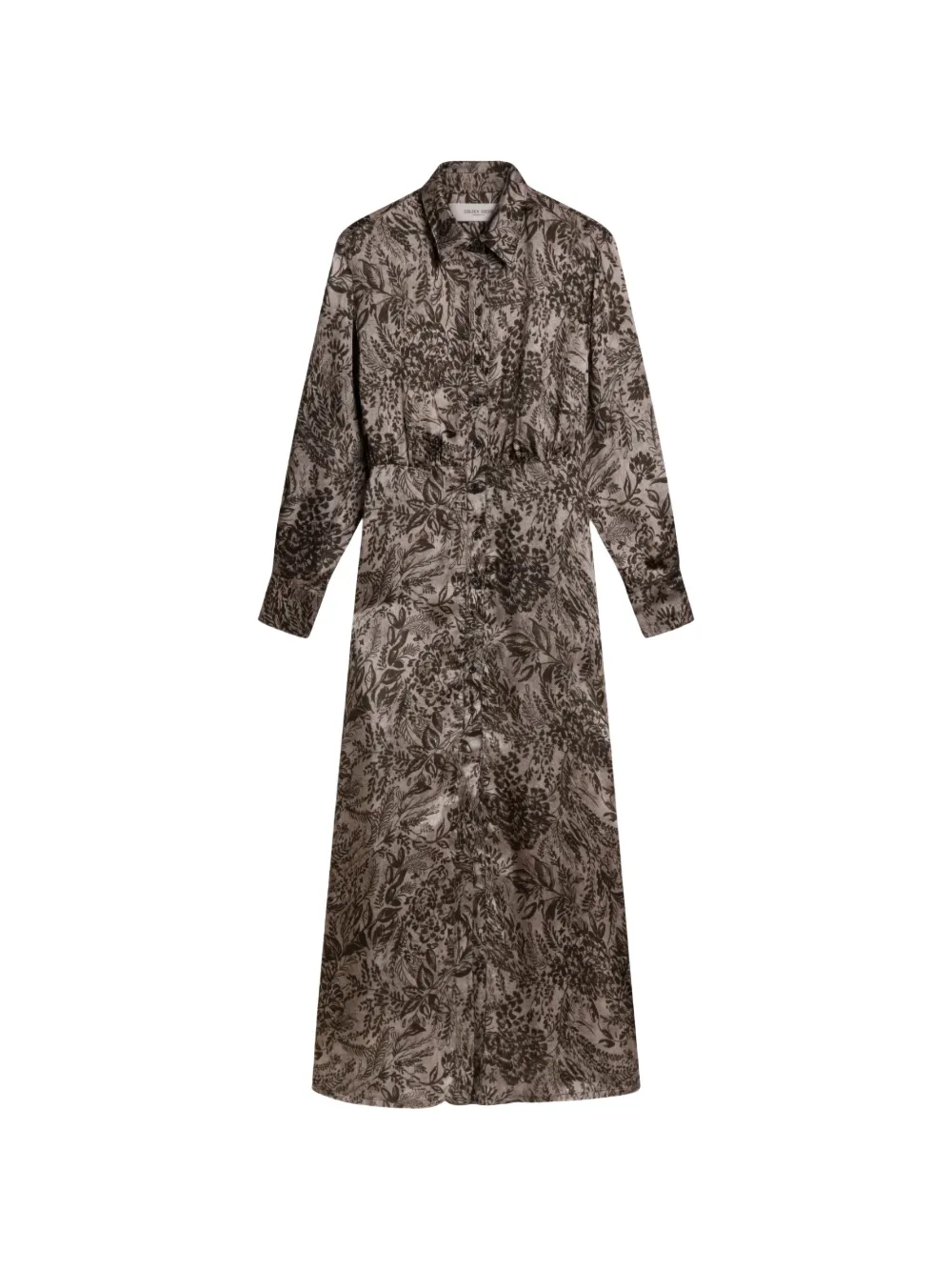 Golden Goose floral-print long-sleeve maxi dress - Toni neutri
