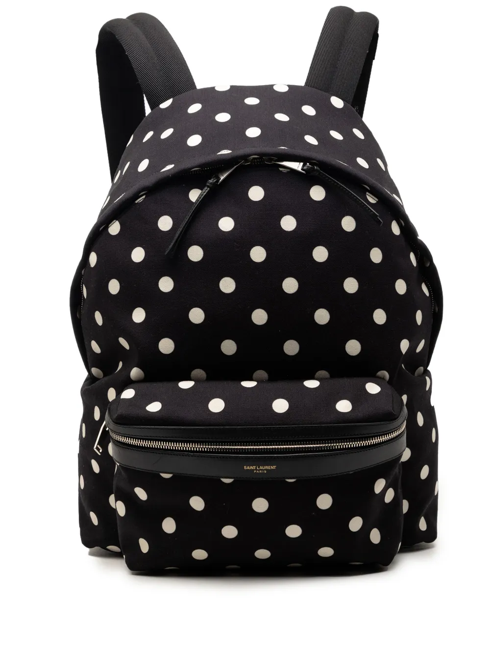 Saint Laurent Pre-Owned 2016 Canvas Polka Dot City backpack - Schwarz