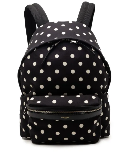 Saint Laurent Pre-Owned mochila Canvas Polka Dot City 2016