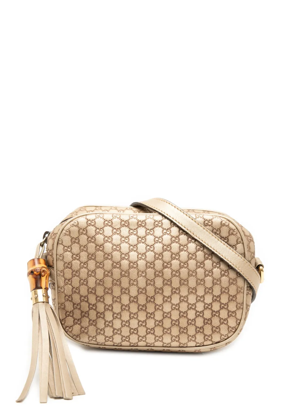 Gucci Pre-Owned 2000-2015 Metallic Microguccissima Sunshine Disco Camera Bag crossbody bag - Oro