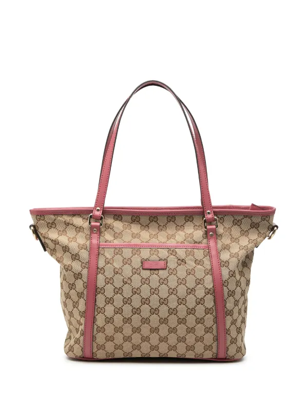 Gucci Pre-owned 2000-2015 GG Canvas Convertible Joy Tote Satchel in Neutrals