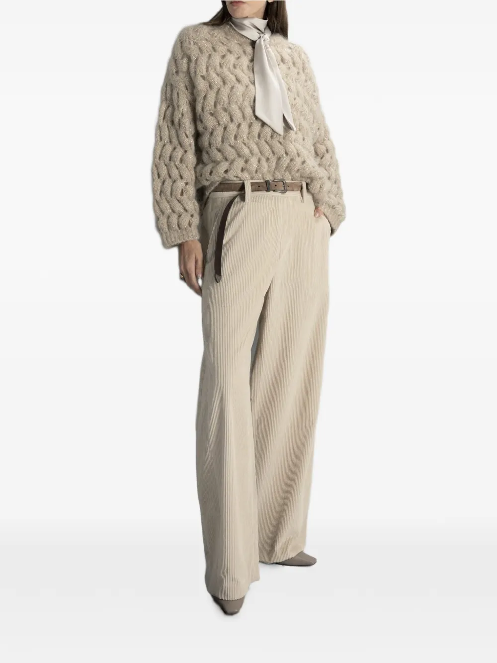 Brunello Cucinelli Barrel broek Beige