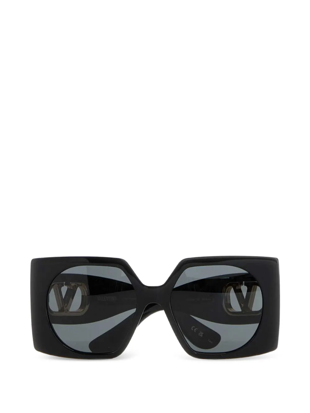 VALENTINO GARAVANI EYEWEAR VLogo Signature geometric-frame sunglasses - Nero