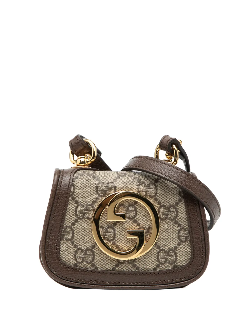Gucci Pre-Owned 2016-2026 GG Supreme Blondie Card Case on Strap crossbody bag - Toni neutri
