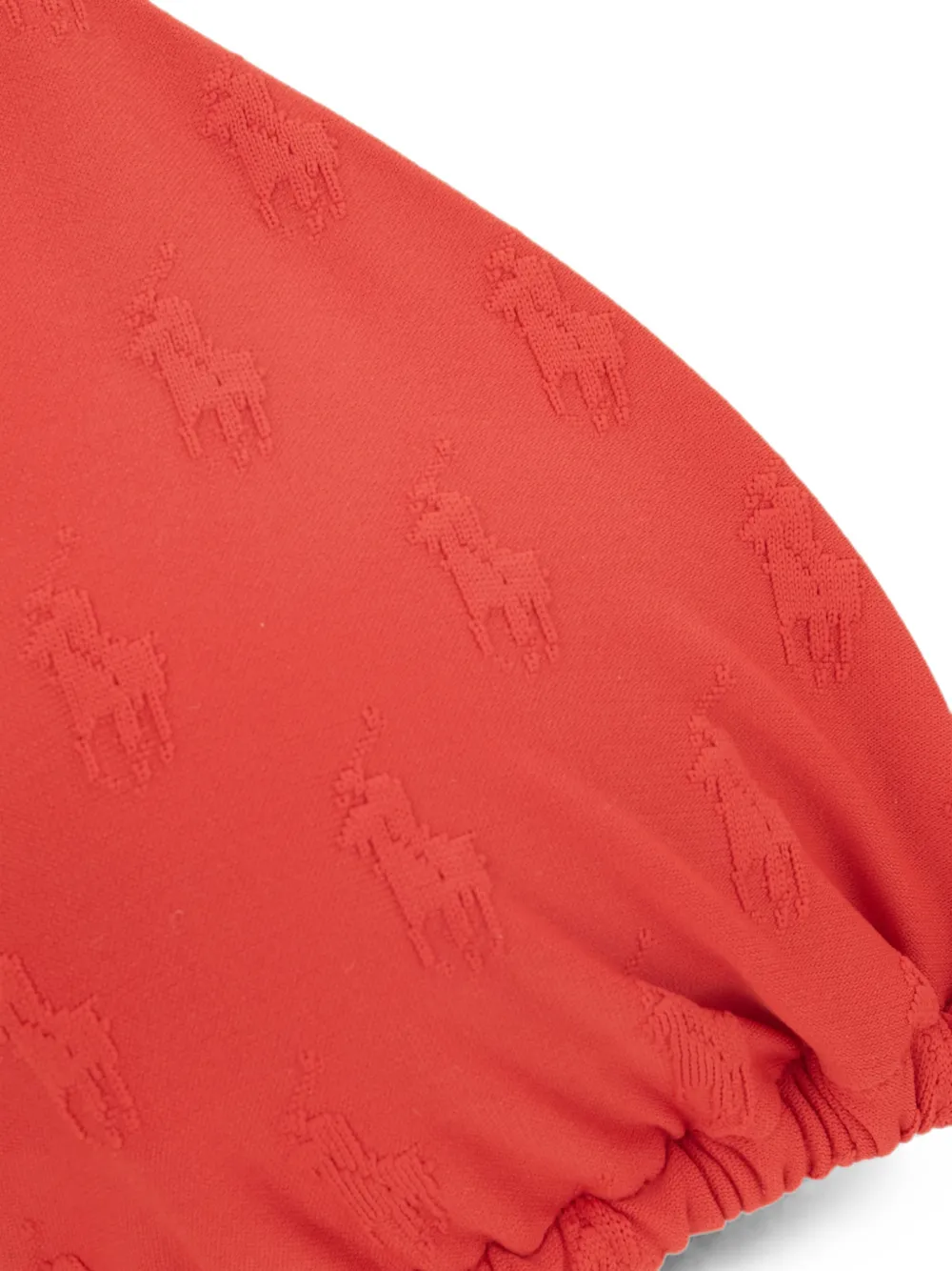 Polo Ralph Lauren Triangel bikinitop met logo-jacquard Rood