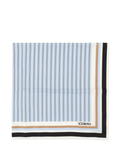 Iceberg stripe-print scarf