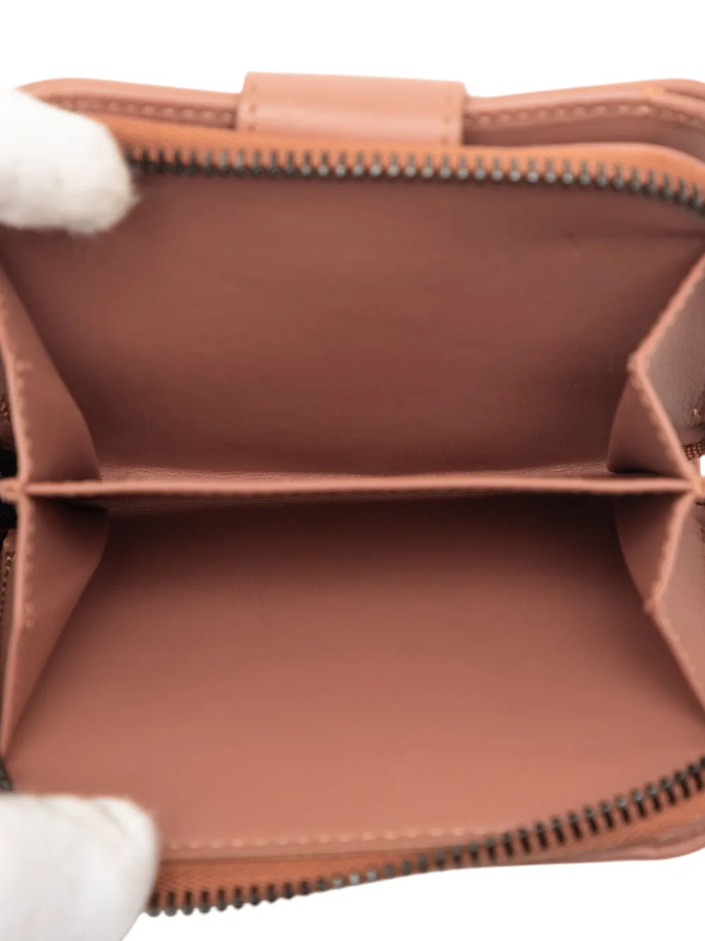 Louis Vuitton Pre-owned 2000-2010 Zucchino Canvas Bifold Compact Wallet Small Wallets in Neutrals, view 4
