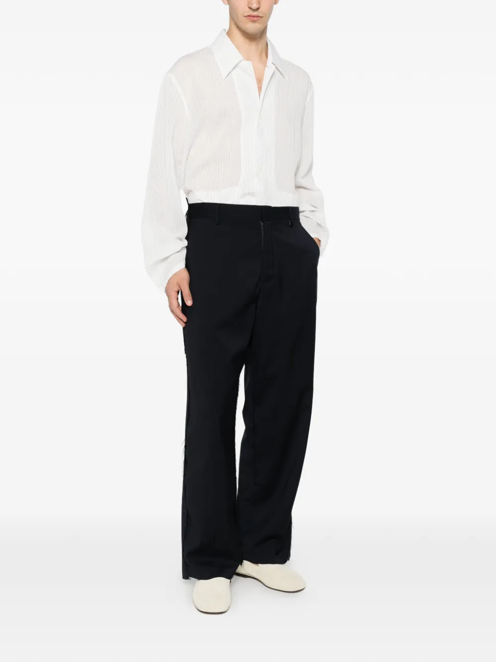 Costumein Broek met wijde pijpen Blauw