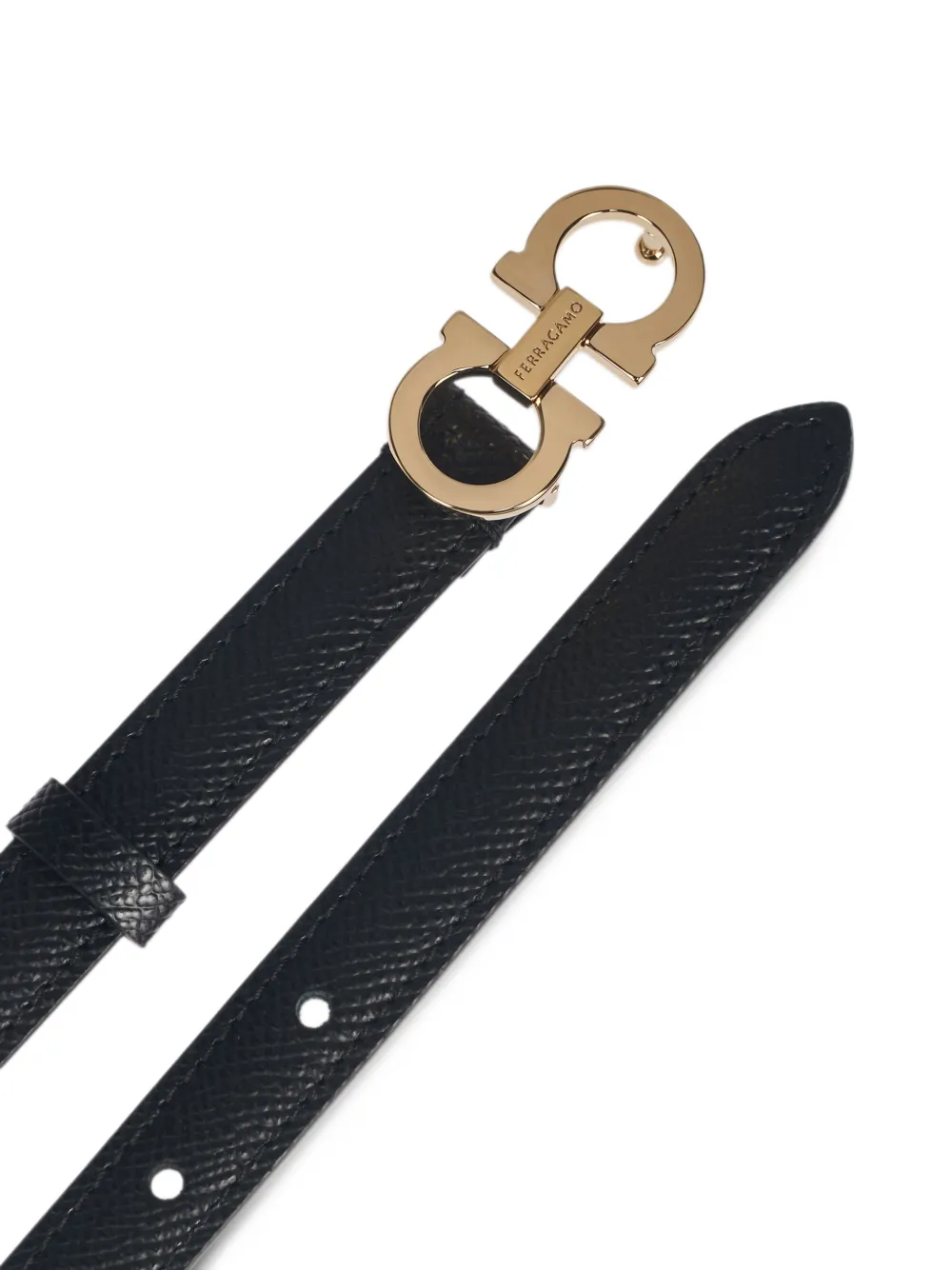 Ferragamo Gancini riem Zwart