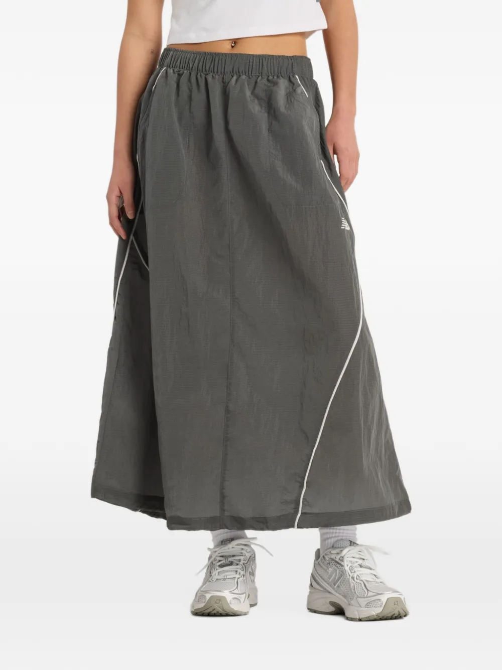 New Balance Sport Legacy ripstop rok met afwerking Grijs