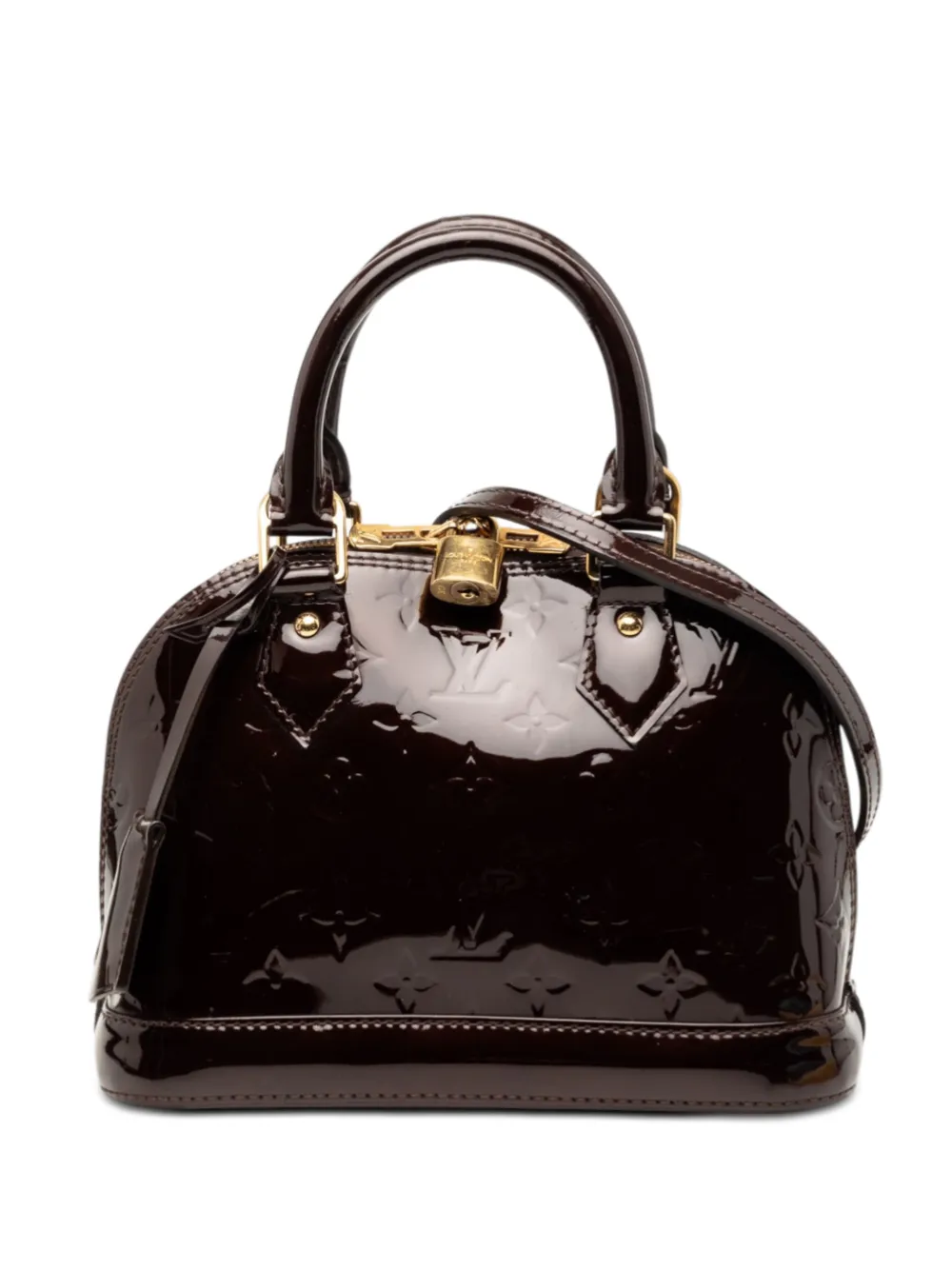 Louis Vuitton Pre-Owned 2014 Monogram Vernis Alma BB satchel - Viola