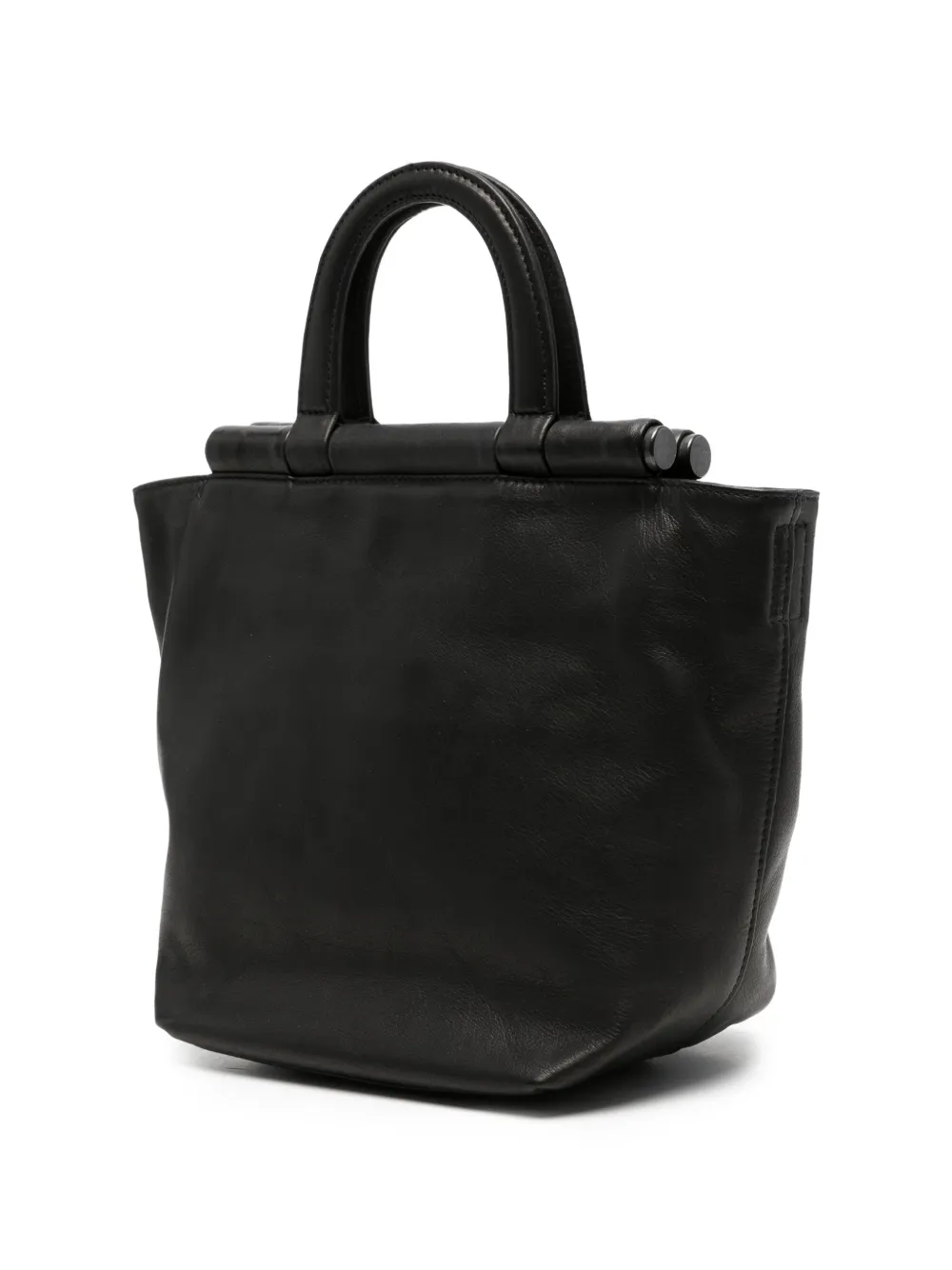 Yohji Yamamoto レザー トートバッグ | ブラック | FARFETCH JP