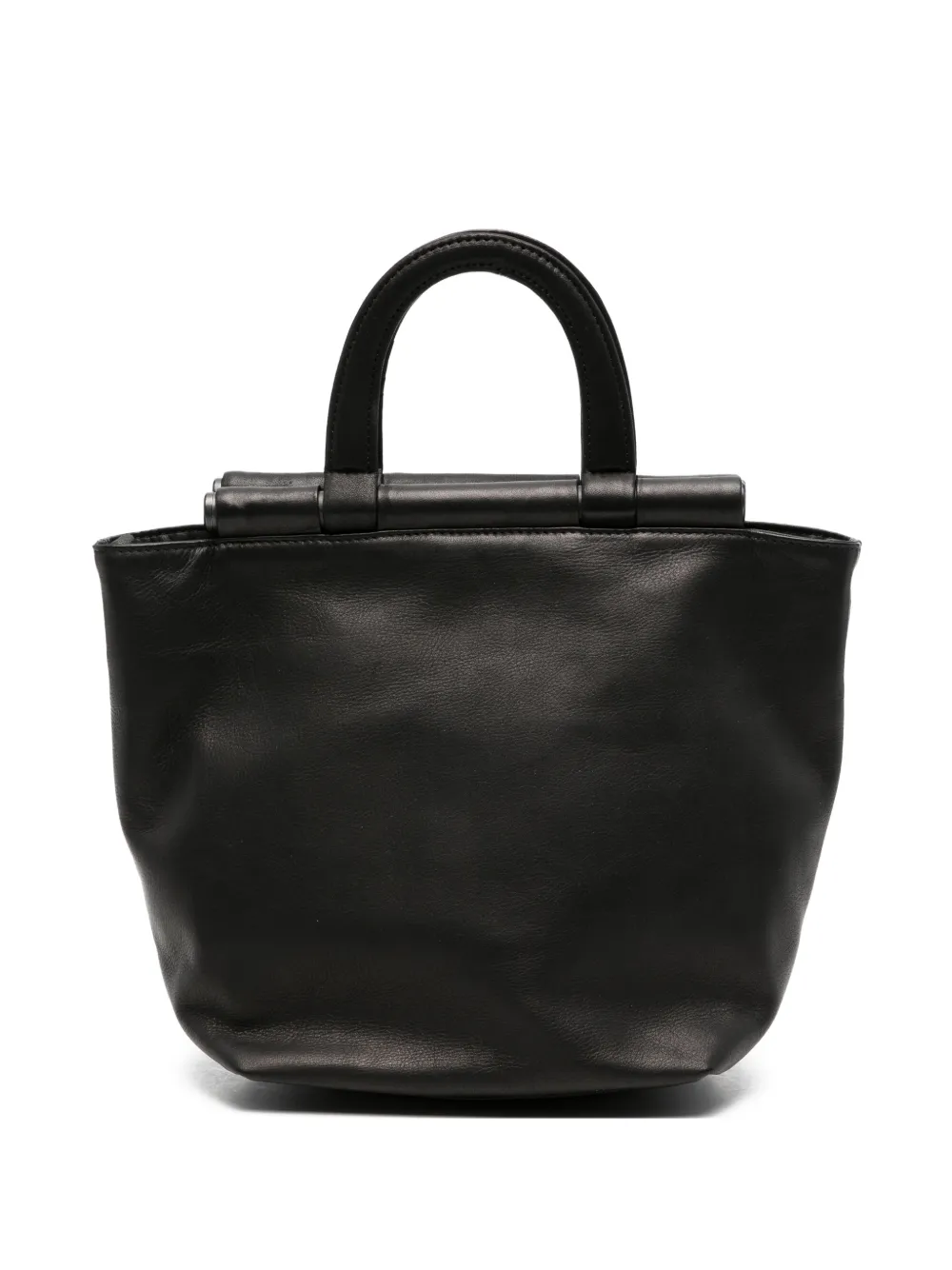 Yohji Yamamoto leather tote bag - Nero