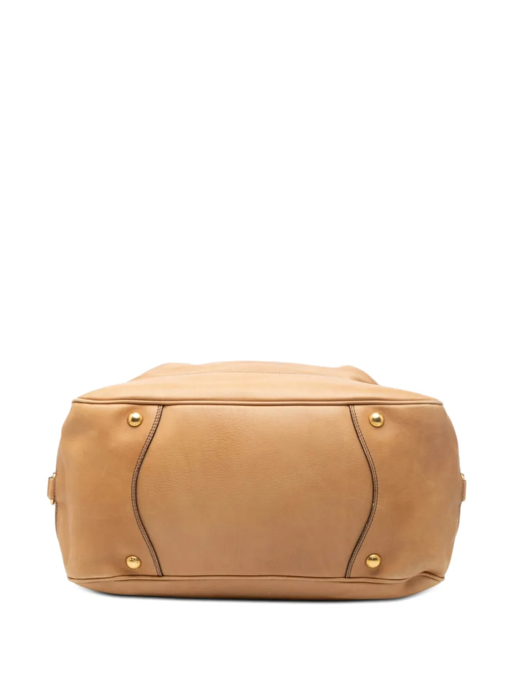 Prada Pre-owned 2010-2026 Vitello Daino Shoulder Bag in Brown, view 4