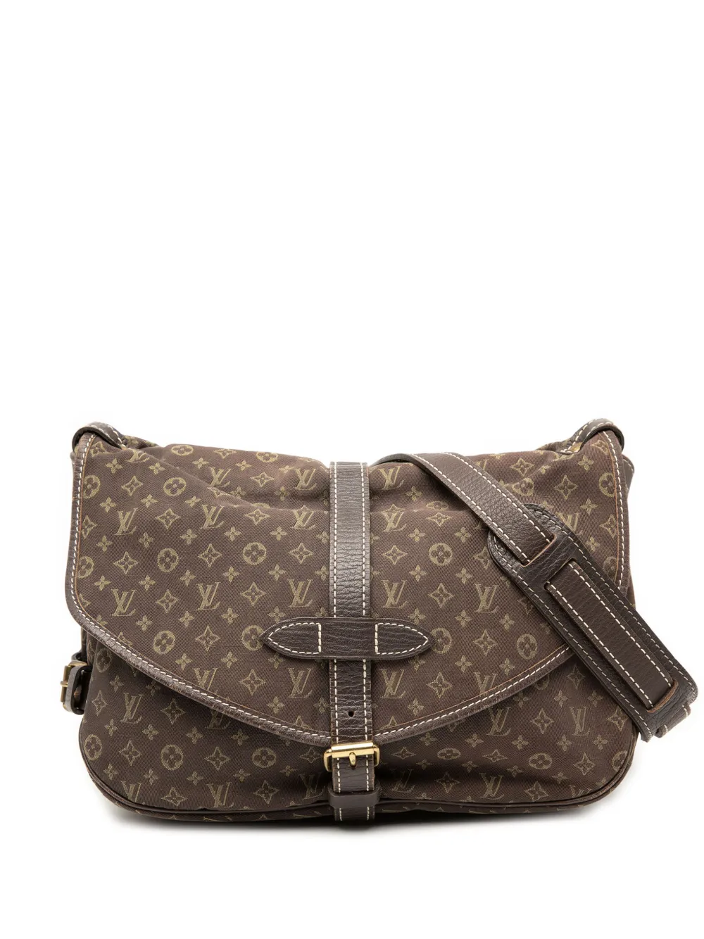 Louis Vuitton Pre-Owned 2008 Monogram Mini Lin Saumur 30 crossbody bag - Marrone
