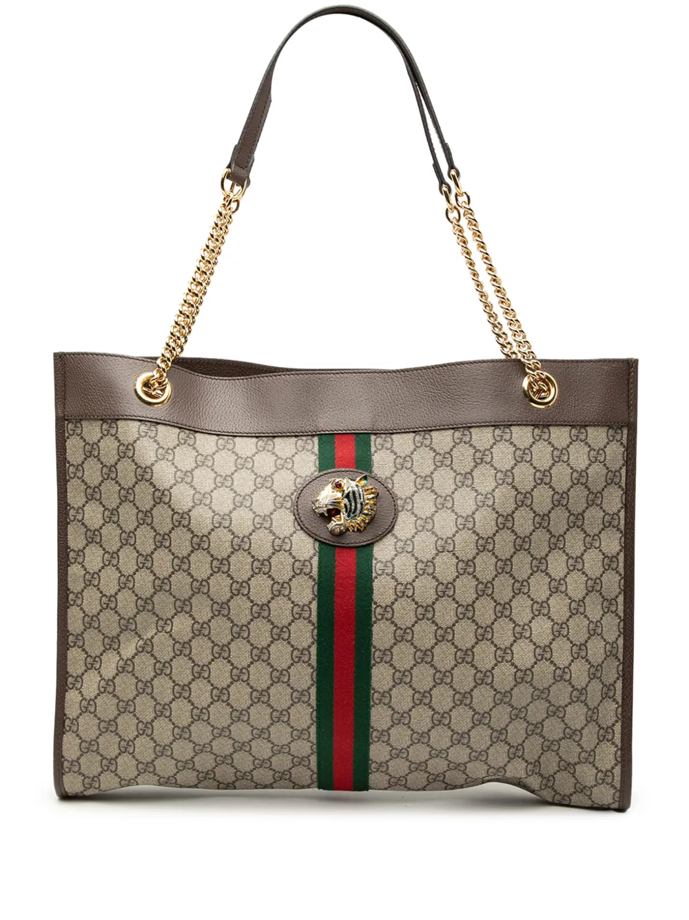 Gucci Pre-Owned 2016-2026 Large GG Supreme Rajah tote bag - Nude