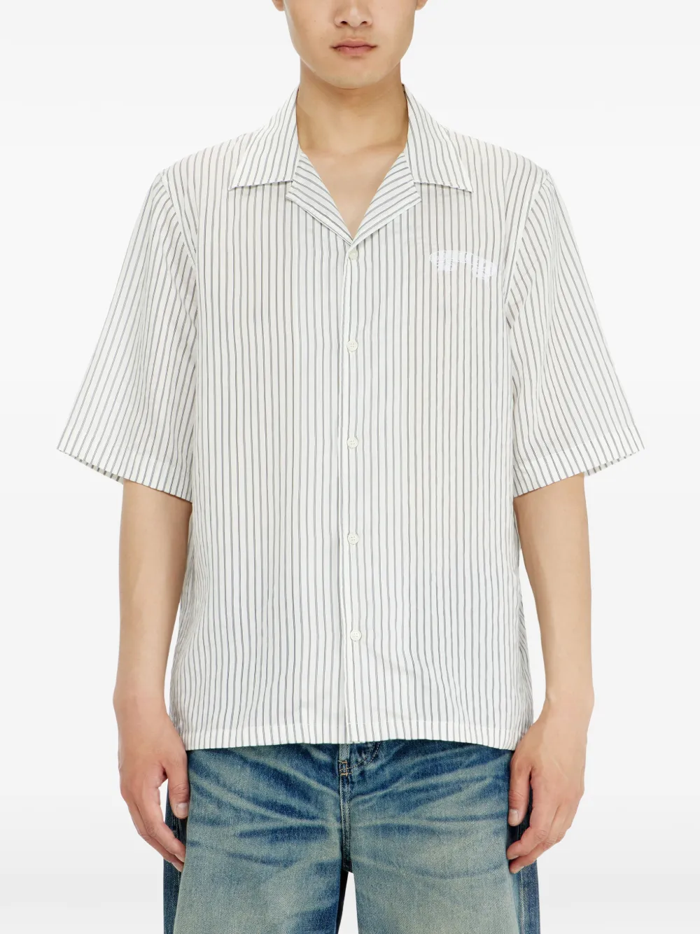 Diesel striped shirt - Bianco