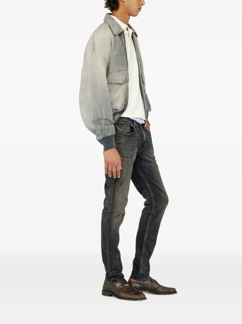 Diesel 1979 Sleenker low-waist skinny jeans Grijs