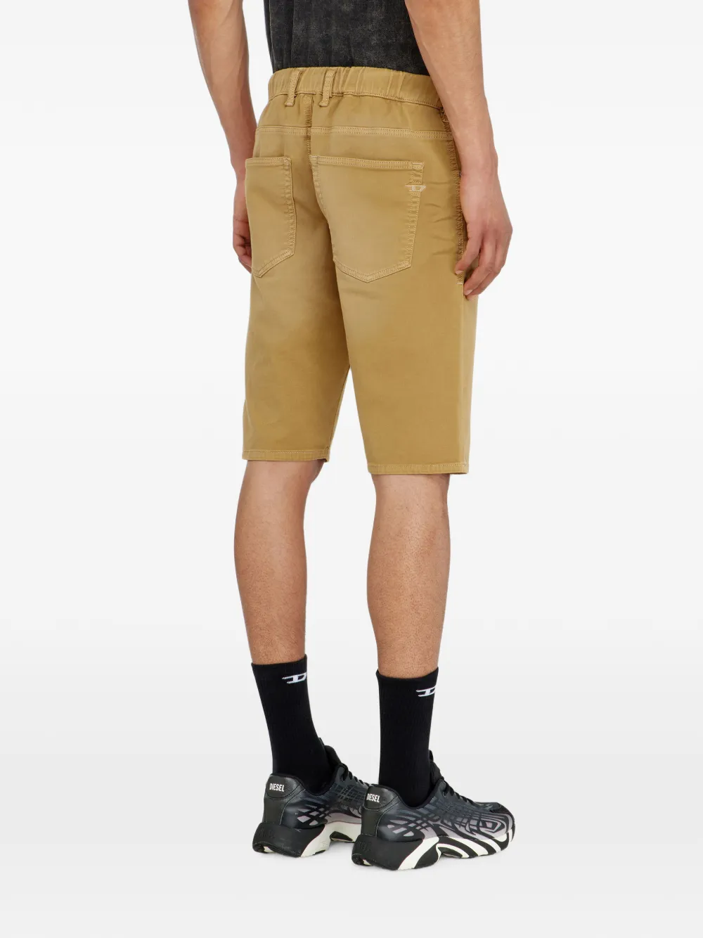 Diesel Shorts van gekleurd denim Beige