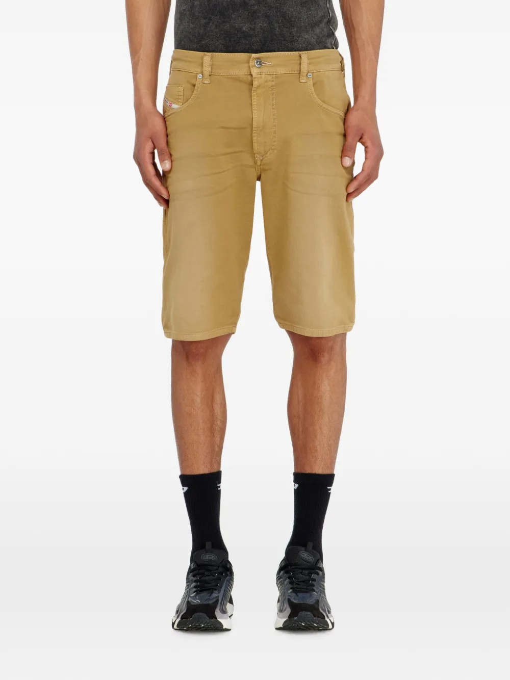 Diesel Shorts van gekleurd denim Beige