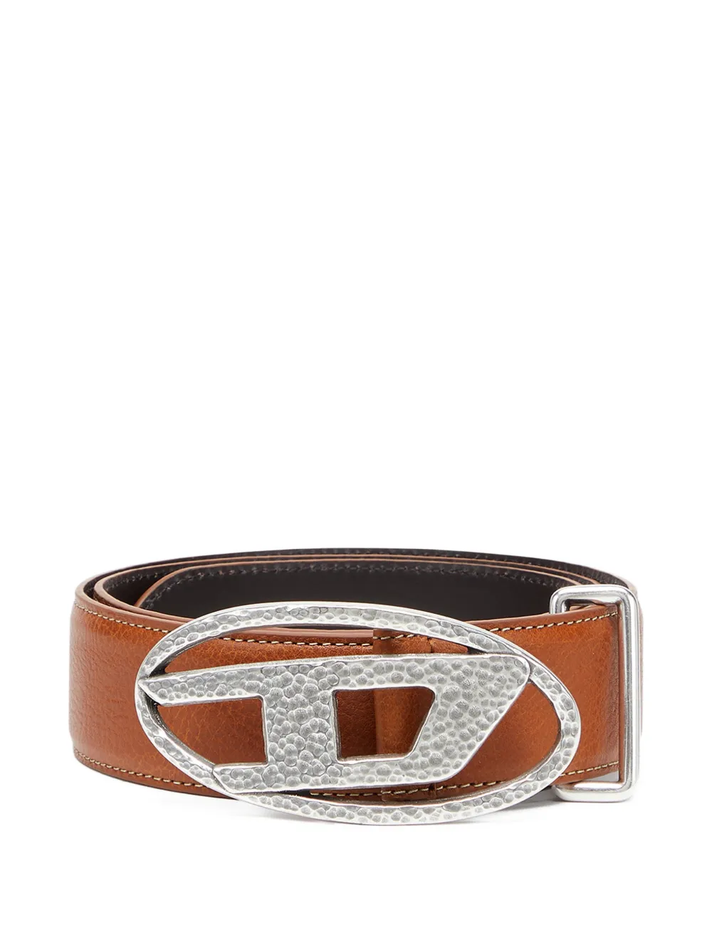 Diesel Cintura B-1DR con fibbia logo - Toni neutri