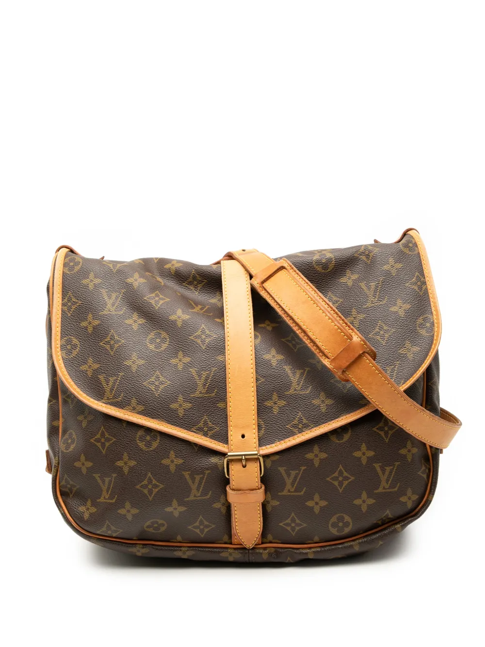 Louis Vuitton Pre-Owned 1990 Monogram Saumur 35 crossbody bag - Marrone
