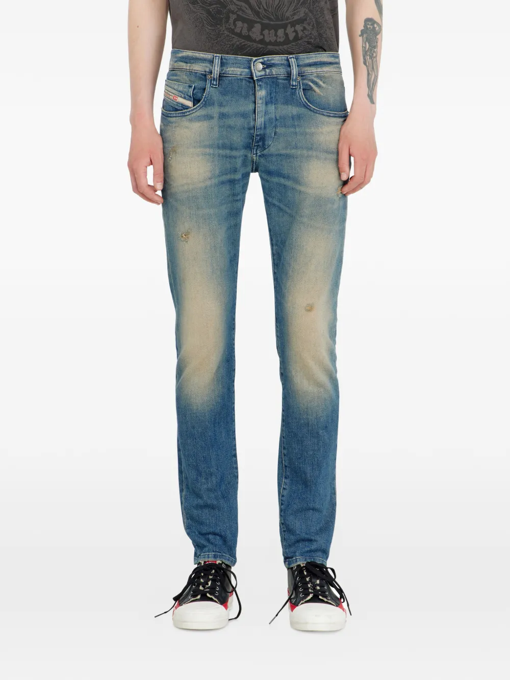Diesel 2019 D-Strukt slim-fit jeans Blauw