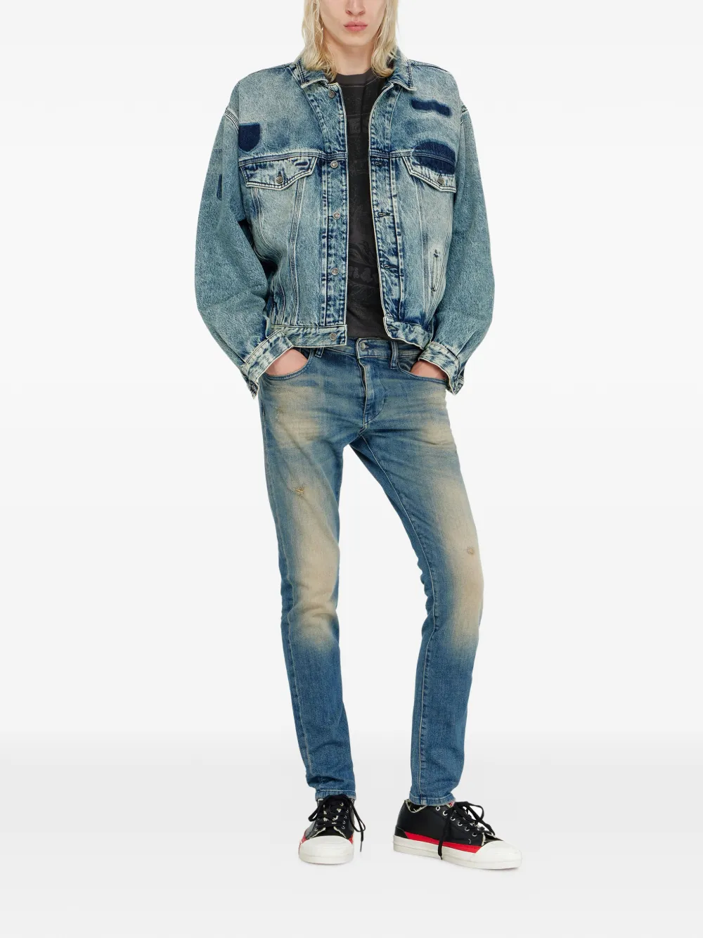 Diesel 2019 D-Strukt slim-fit jeans Blauw