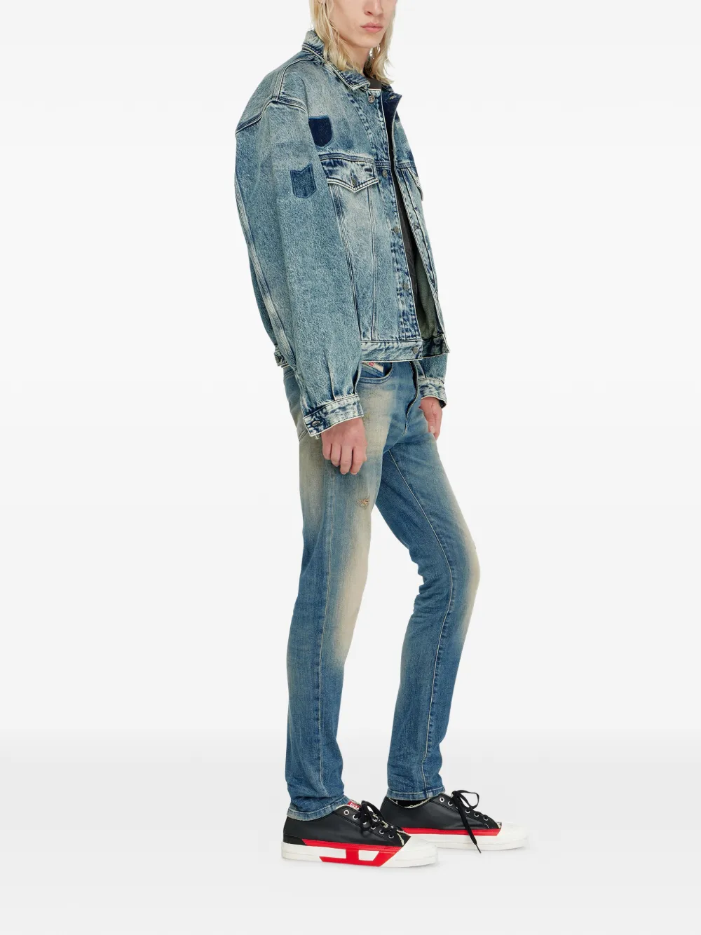 Diesel 2019 D-Strukt slim-fit jeans Blauw