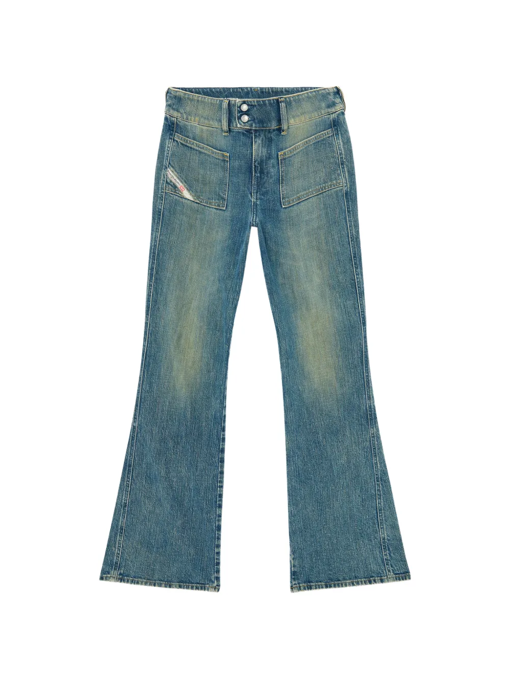 Diesel Jeans D-hush svasati a vita bassa - Blu