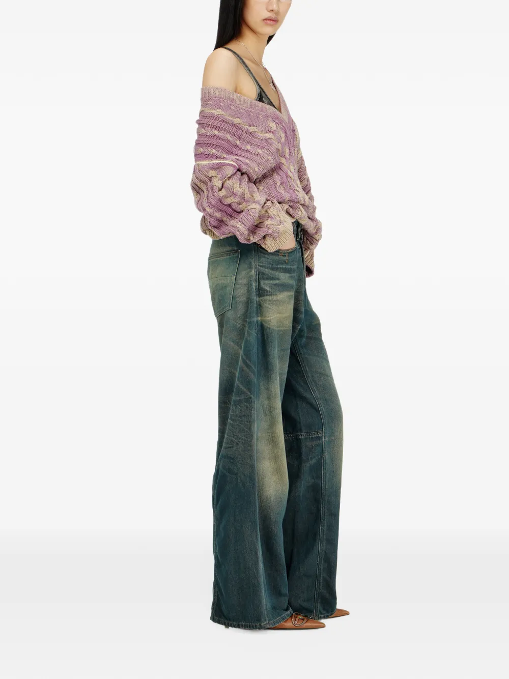 Diesel 1996 D-Sire ruimvallende jeans Blauw