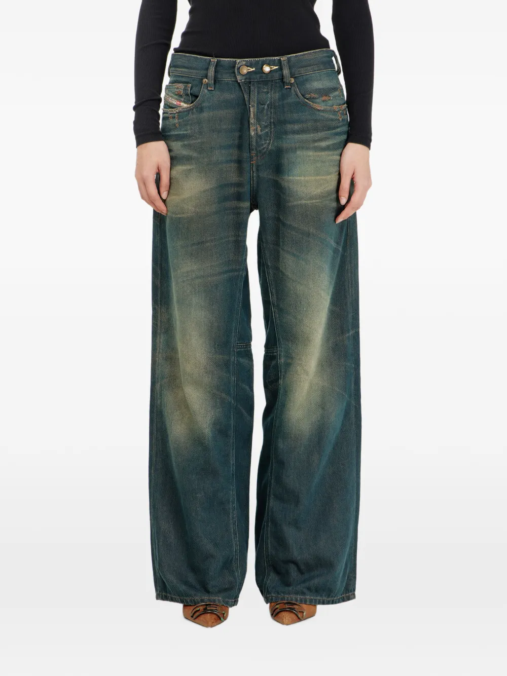 Diesel 1996 D-Sire ruimvallende jeans Blauw
