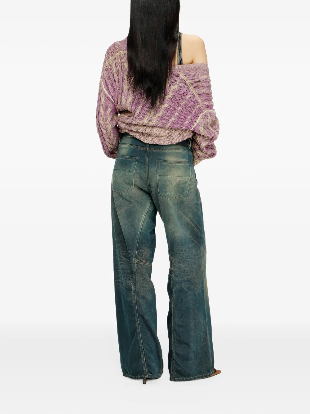 Diesel 1996 D-Sire ruimvallende jeans Blauw