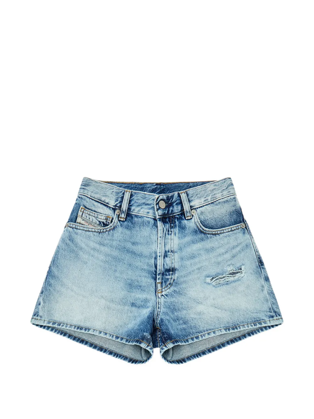 Diesel distressed denim shorts - Blue