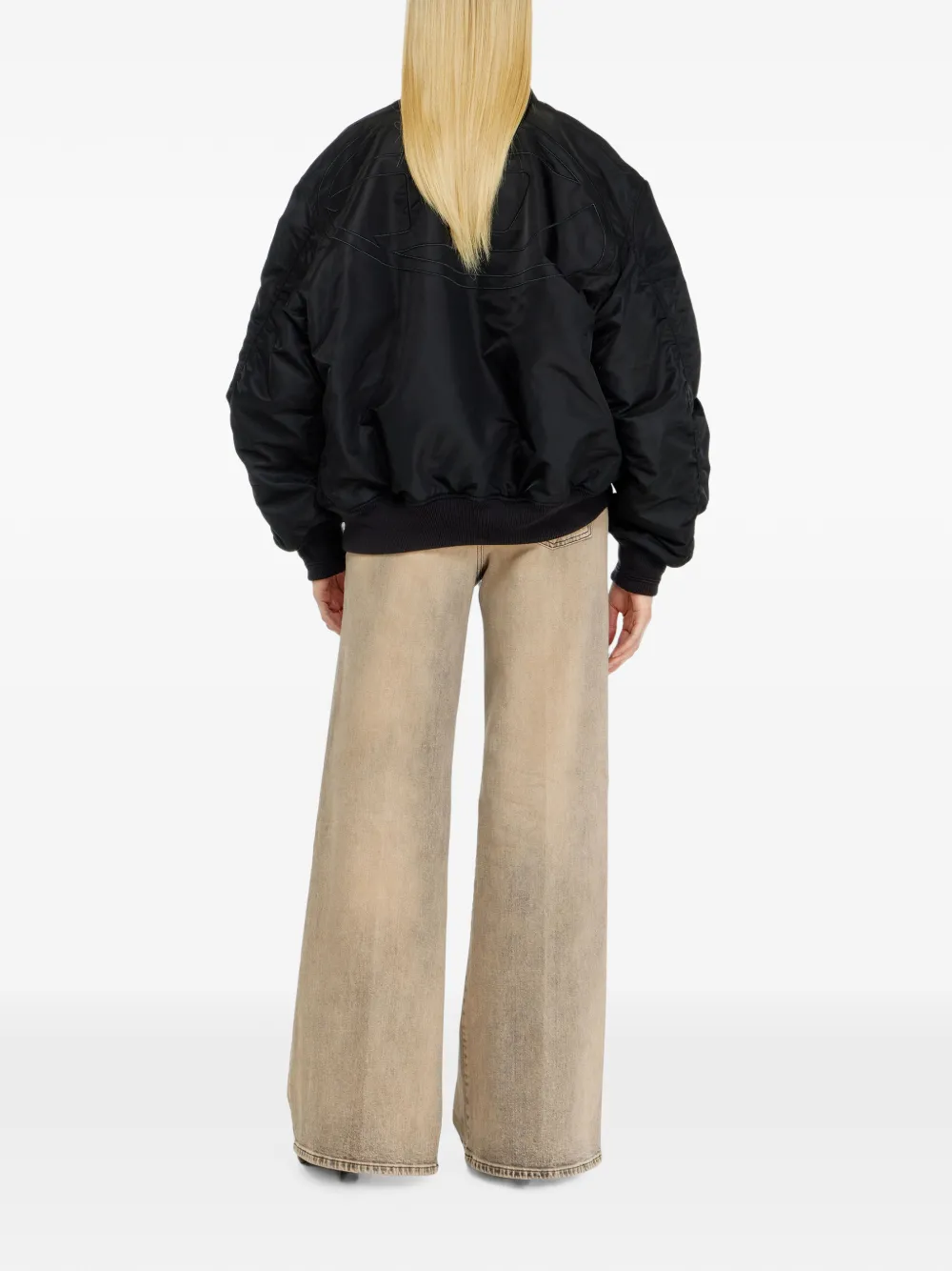 Diesel 1978 D-Akemi jeans met regular-waist Beige
