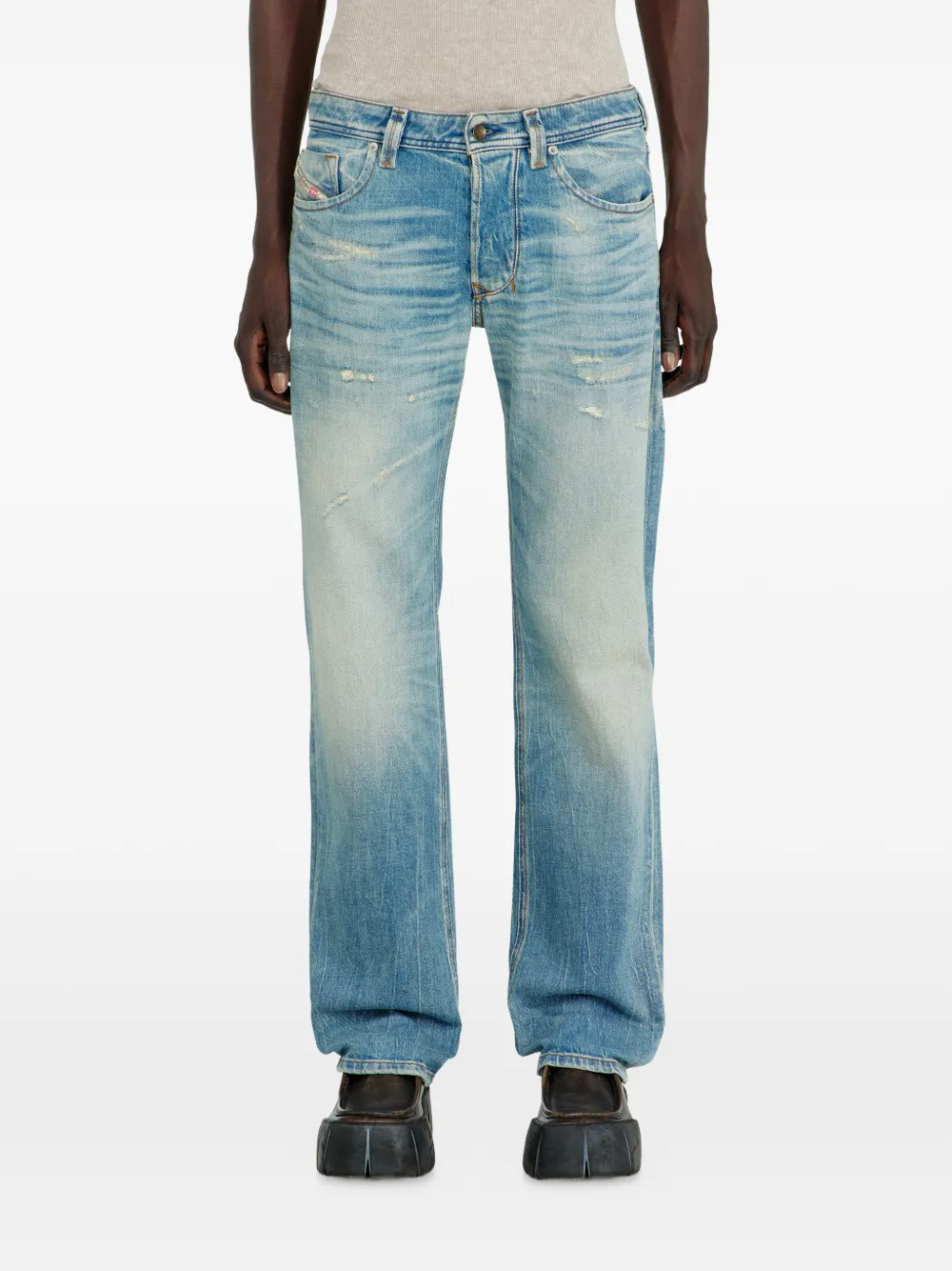 Diesel 1985 Larkee straight jeans Blauw