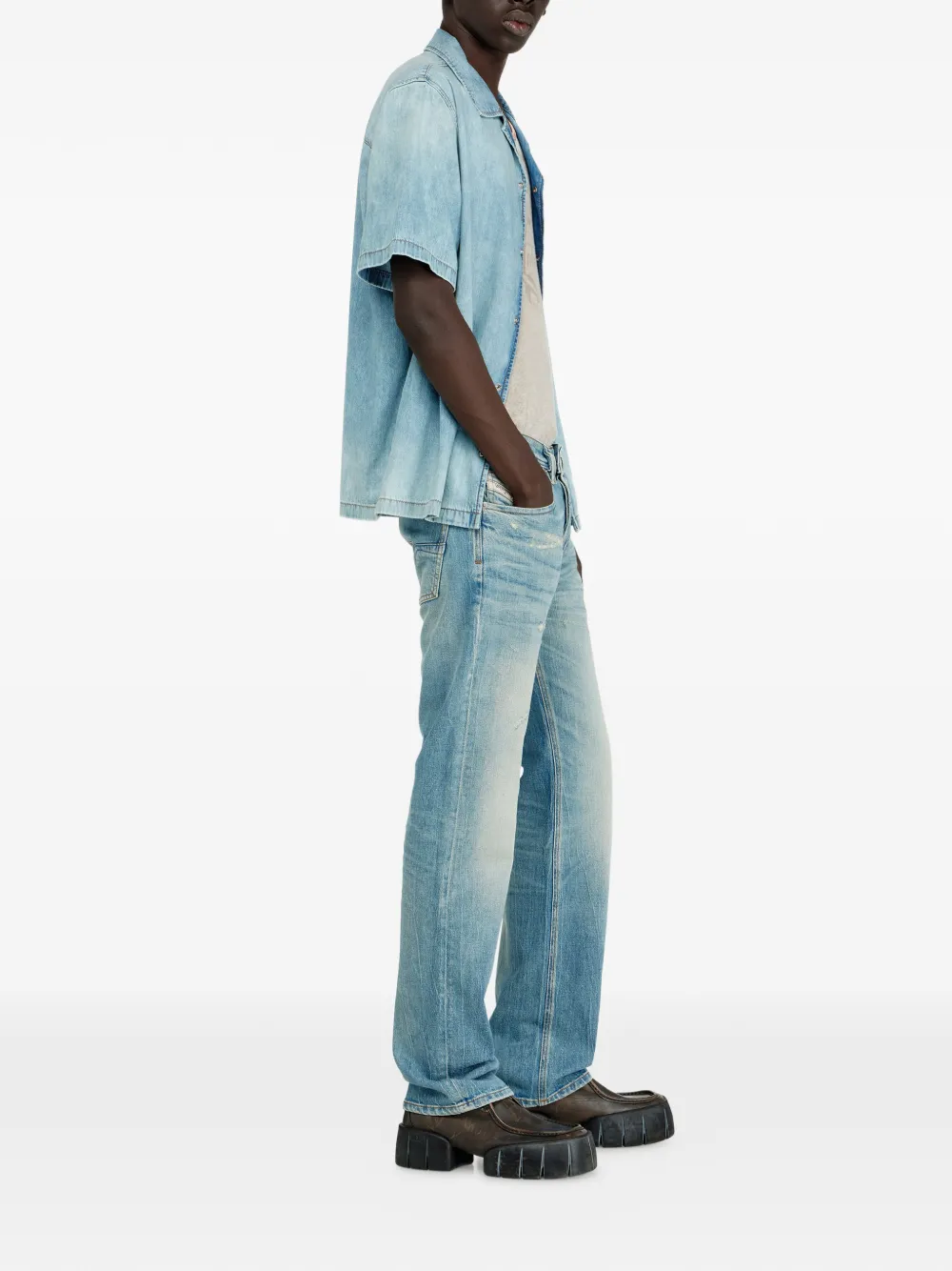 Diesel 1985 Larkee straight jeans Blauw