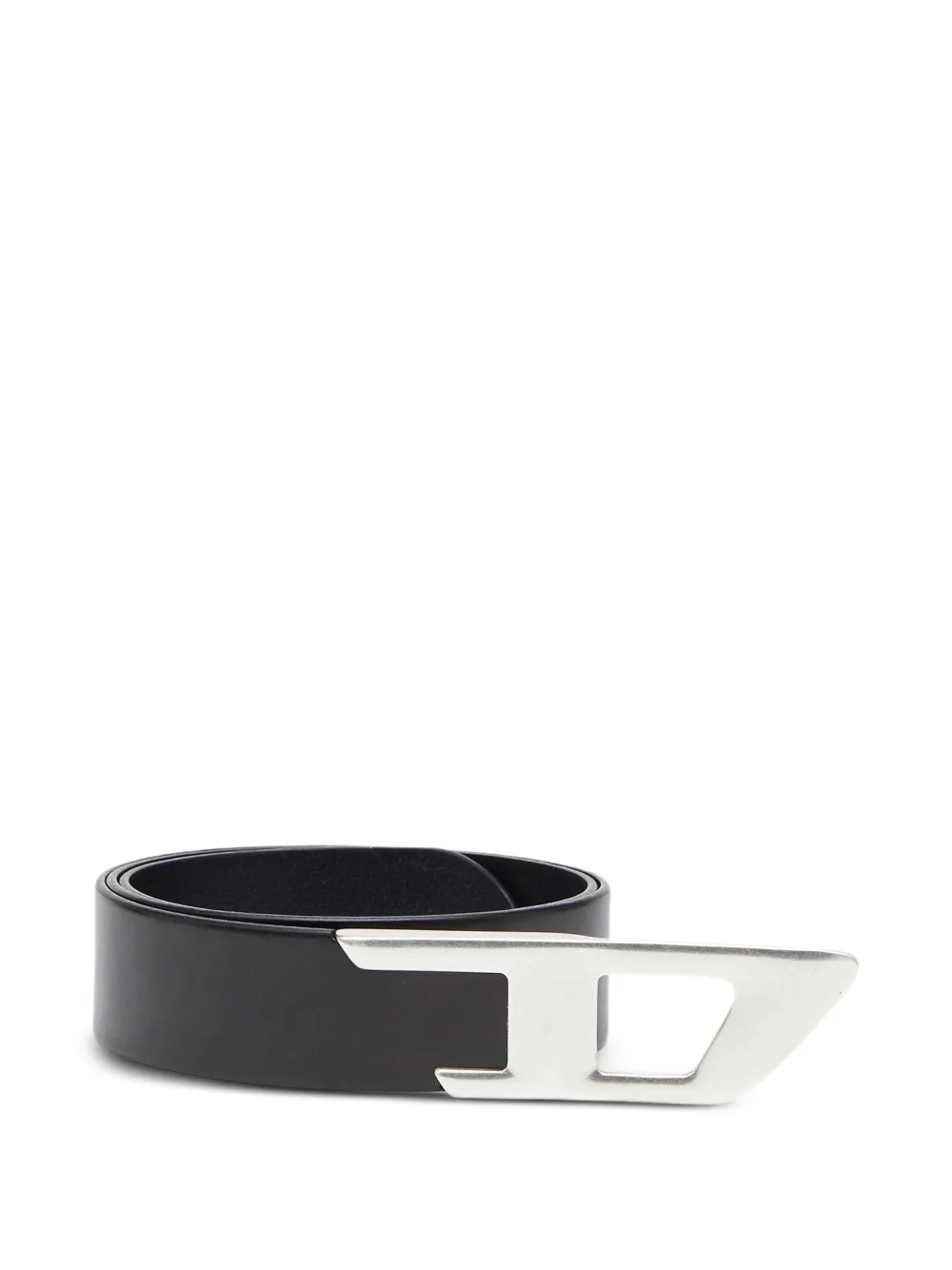 Diesel B-D Logo 2.0 leather belt - Nero