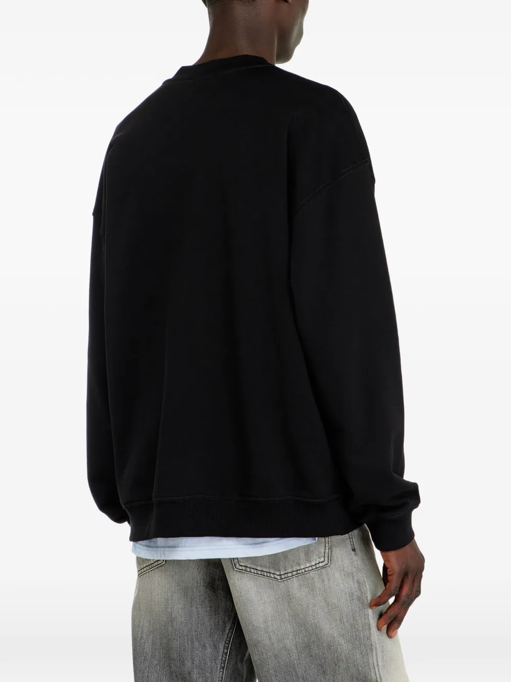 Diesel Sweater met print Zwart