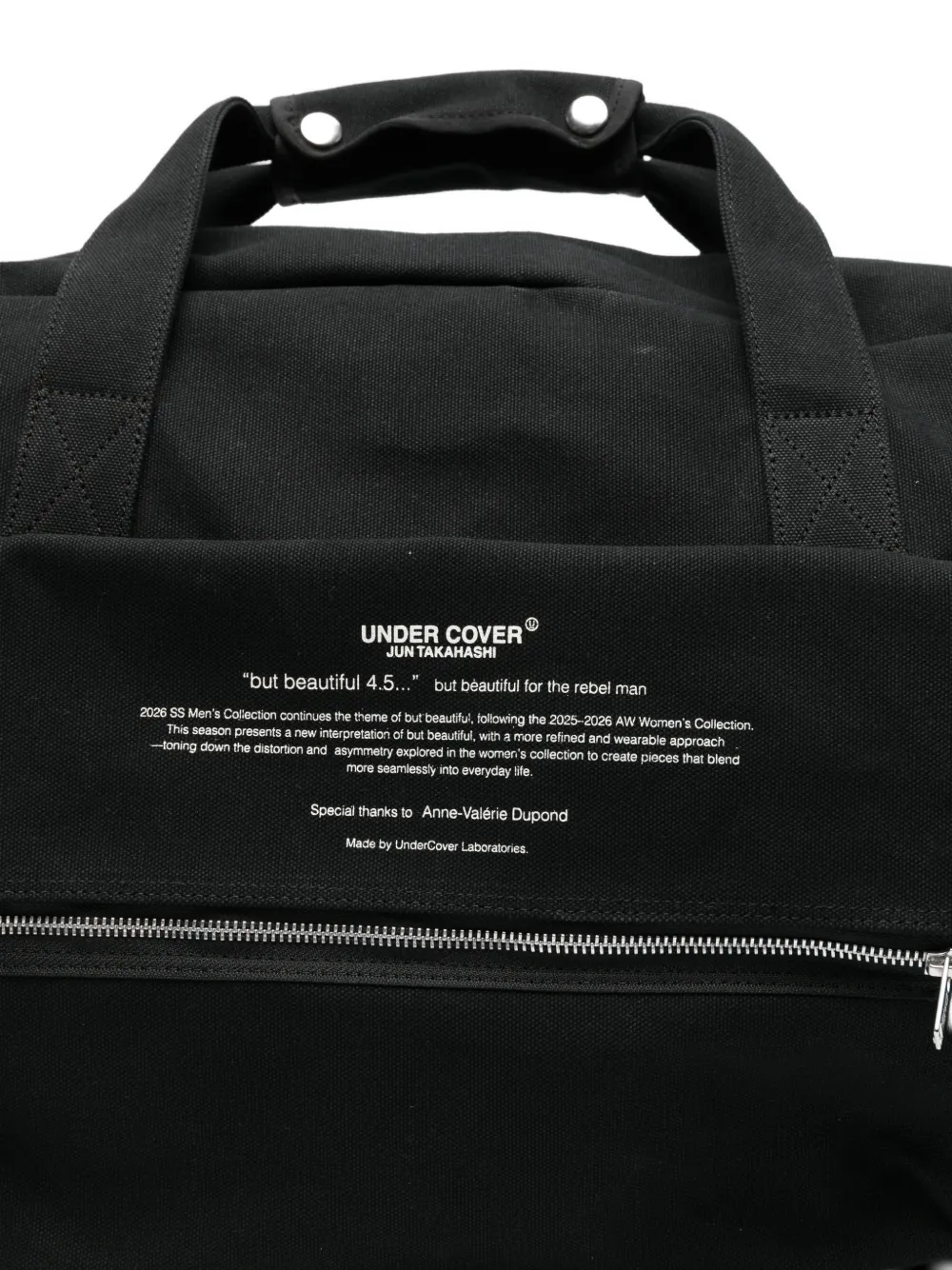 Undercover Shopper met ritszak Zwart