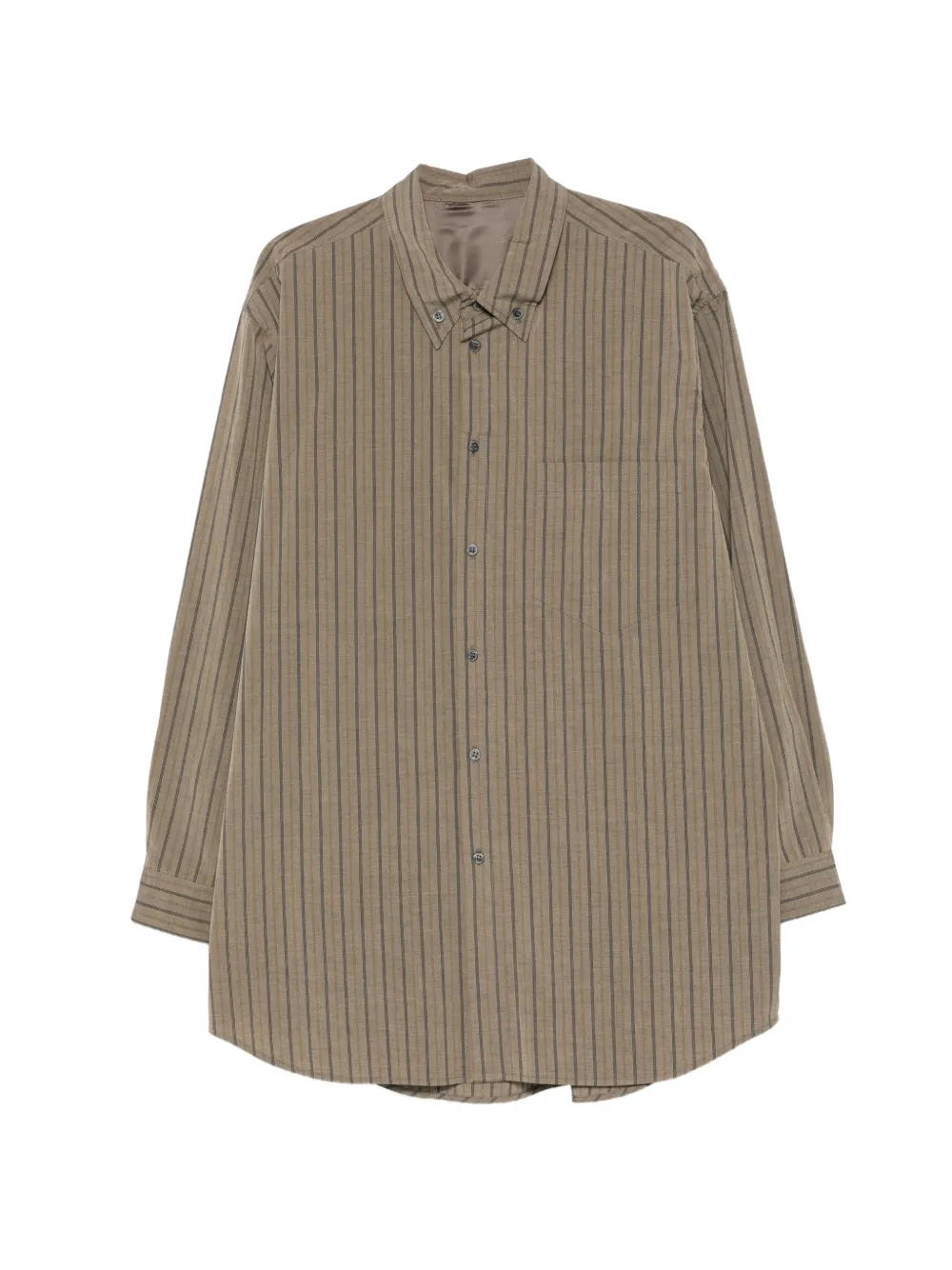 Magliano Moletto pinstripe-pattern button-down shirt - Verde
