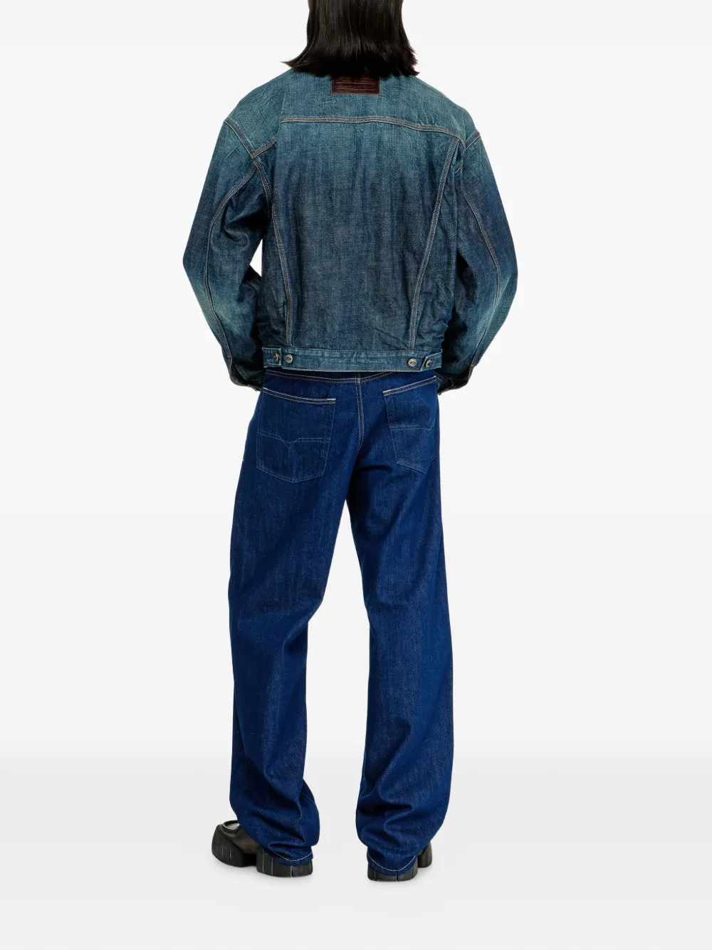 Diesel Jeans met wijde pijpen Blauw