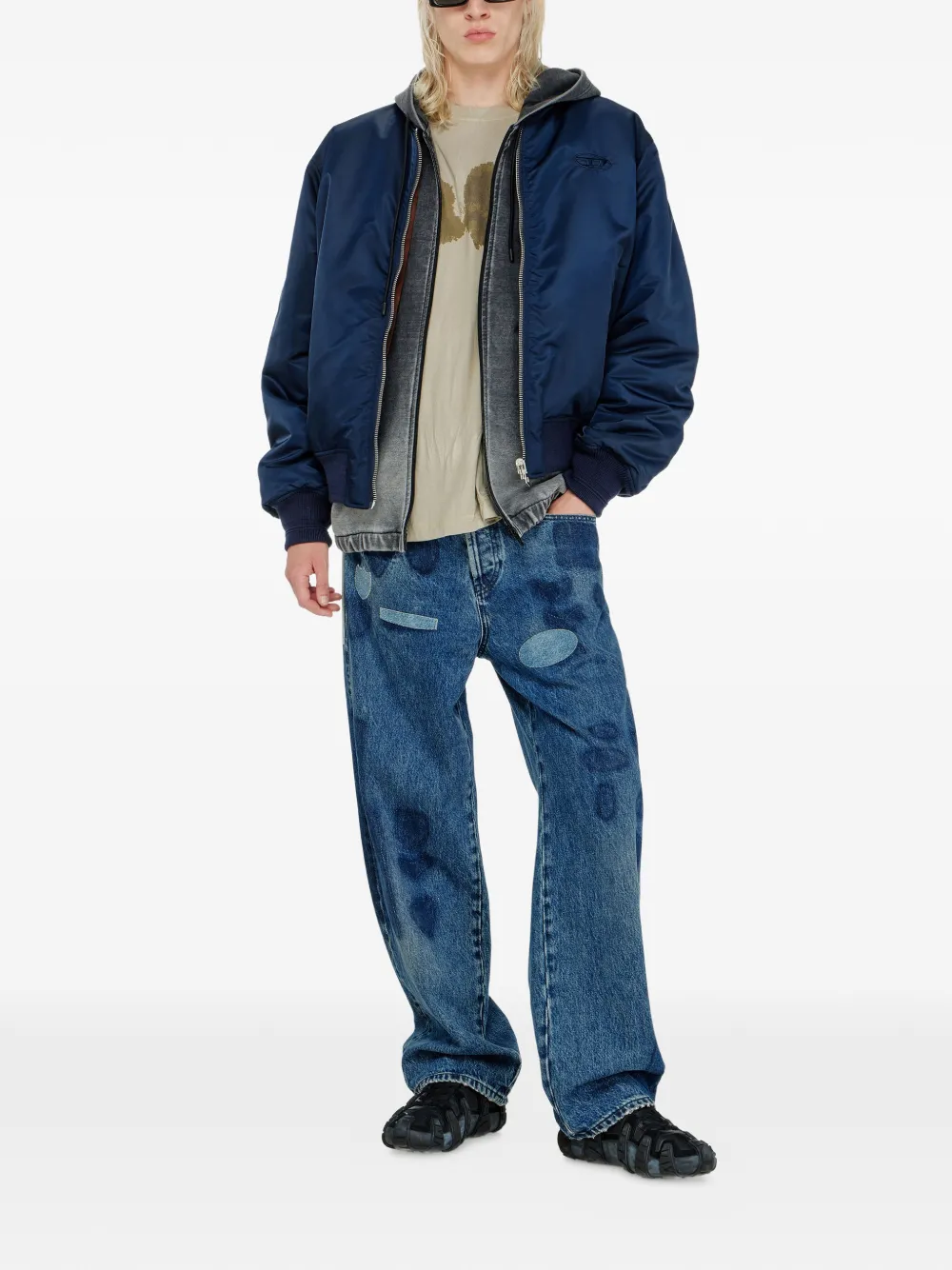 Diesel W-Type-D1 winterjack Blauw
