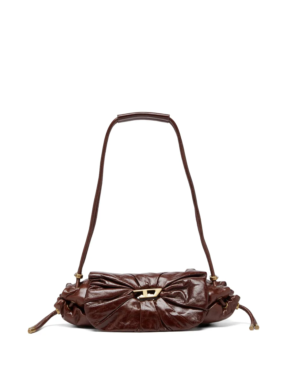 Diesel Borsa a spalla Scrunch-D - Marrone