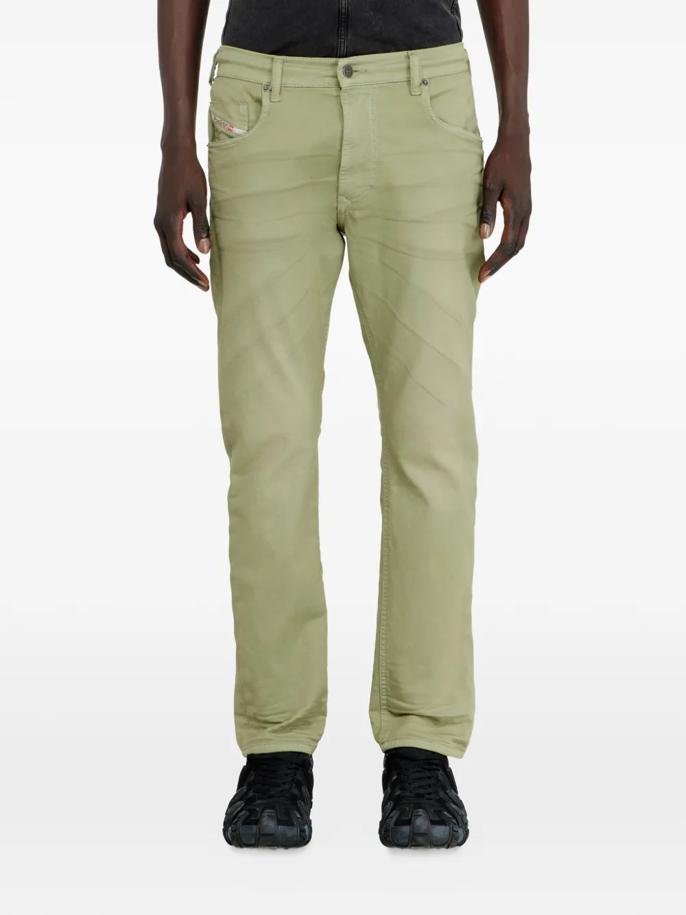 Diesel regular waist 2032 D-Krooley-BW Joggjeans Groen