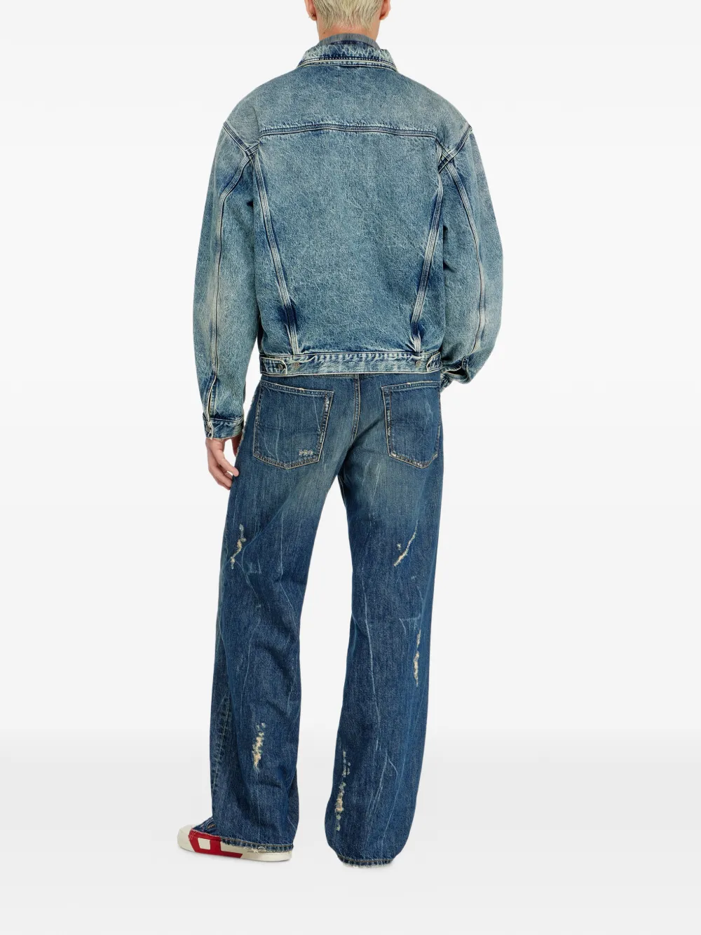 Diesel 2001 D-Macro ruimvallende jeans Blauw